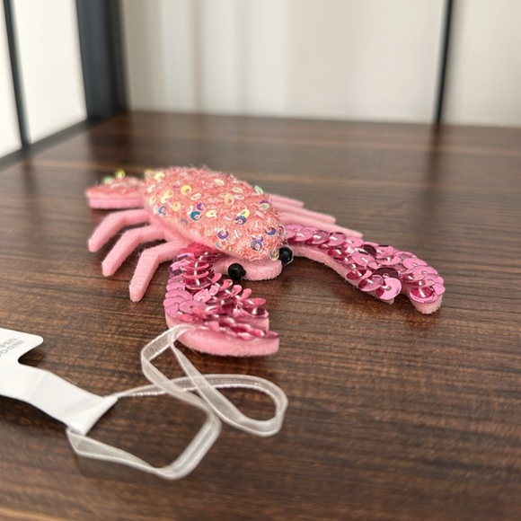 You’re my lobster iridescent pink sequin ornament NWT 🩷Valentine Christmas Love - Picture 2 of 6